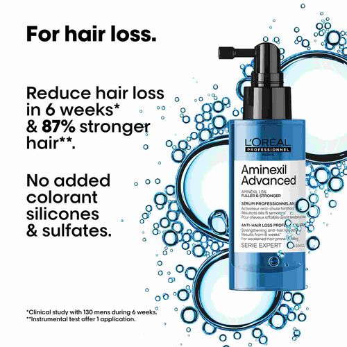 L'Oreal Professionnel Aminexil Advanced Serum for Hair Loss 90ml - Festive Scheme | L'Or&eacute;al Partner Shop