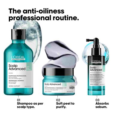 L'Oreal Professionnel Anti-Oiliness 2-in-1 Deep Purifier Clay 250ml - L'Oréal Professionnel Haircare L'Oreal Professionnel Anti-Oiliness 2-in-1 Deep Purifier Clay 250ml - L'Oréal Professionnel Haircare | L'Oréal Partner Shop