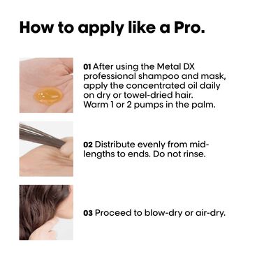 L’Oréal Professionnel Metal DX Concentrated Oil 50ml - L'Oréal Professionnel L’Oréal Professionnel Metal DX Concentrated Oil 50ml - L'Oréal Professionnel | L'Oréal Partner Shop