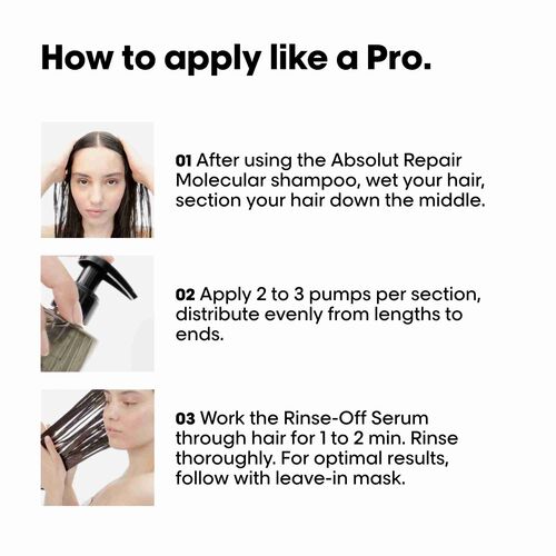 L'Or&eacute;al Professionnel Absolut Repair Molecular Hair Rinse-off Serum 250ml - Festive Scheme | L'Or&eacute;al Partner Shop