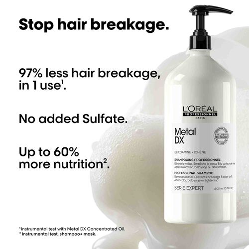 L'Oreal Professionnel Metal DX  Shampoo 1500ml - Festive Scheme | L'Or&eacute;al Partner Shop