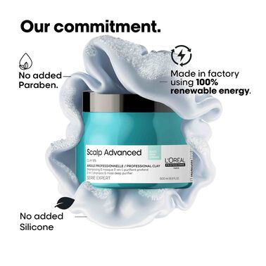 L'Oreal Professionnel Anti-Oiliness 2-in-1 Deep Purifier Clay 500ml - Scalp Advanced | L'Oréal Partner Shop