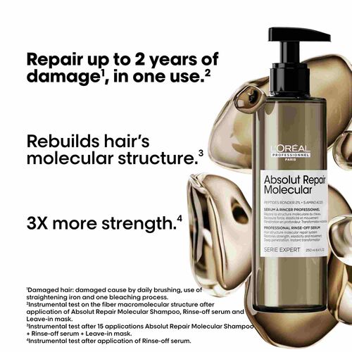 L'Or&eacute;al Professionnel Absolut Repair Molecular Hair Rinse-off Serum 250ml - Festive Scheme | L'Or&eacute;al Partner Shop