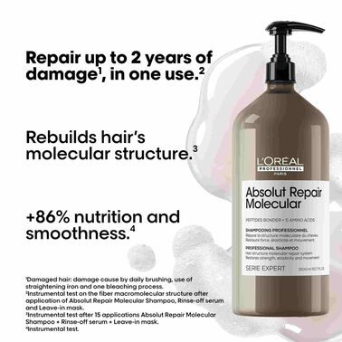 L'Oréal Professionnel Absolut Repair Molecular Sulfate-Free Shampoo 1500ml - Absolut Repair Molecular | L'Oréal Partner Shop
