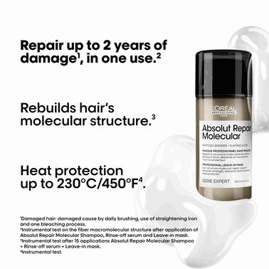 L'Oréal Professionnel Absolut Repair Molecular Leave-in Cream 100ml - L'Oréal Professionnel L'Oréal Professionnel Absolut Repair Molecular Leave-in Cream 100ml - L'Oréal Professionnel | L'Oréal Partner Shop