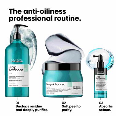 L'Oreal Professionnel Anti-Oiliness 2-in-1 Deep Purifier Clay 500ml - Scalp Advanced | L'Oréal Partner Shop