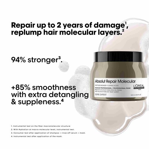L'Or&eacute;al Professionnel Absolut Repair Molecular Deep Repairing  Cream Mask 500ml - Festive Scheme | L'Or&eacute;al Partner Shop