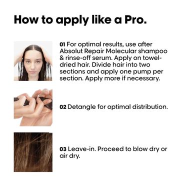 L'Oréal Professionnel Absolut Repair Molecular Leave-in Cream 100ml - L'Oréal Professionnel L'Oréal Professionnel Absolut Repair Molecular Leave-in Cream 100ml - L'Oréal Professionnel | L'Oréal Partner Shop