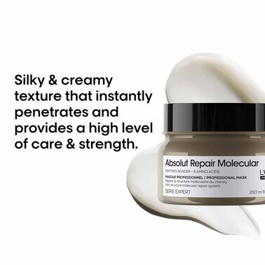 L'Oréal Professionnel Absolut Repair Molecular Deep Repairing  Cream Mask 250ml - L'Oréal Professionnel | L'Oréal Partner Shop